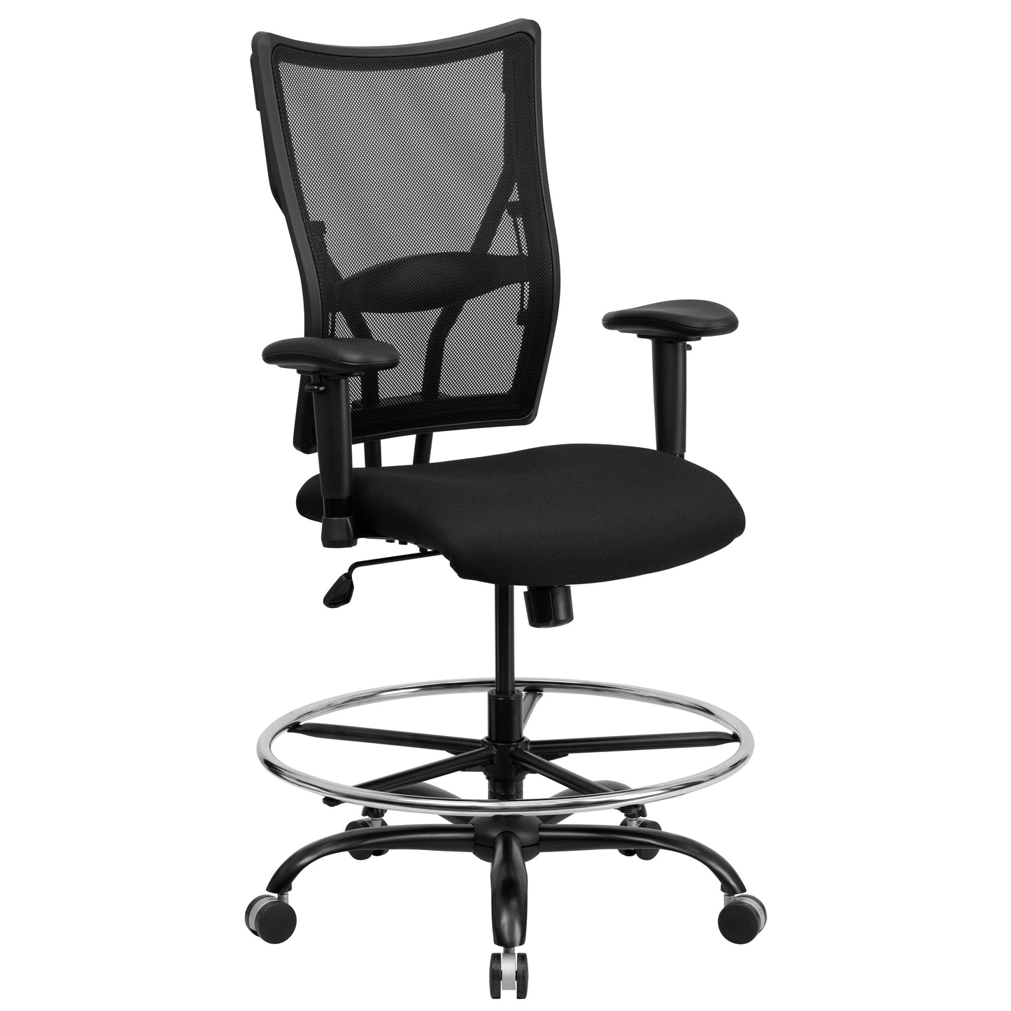 Black Mesh 400LB Draft Chair WL-5029SYG-AD-GG