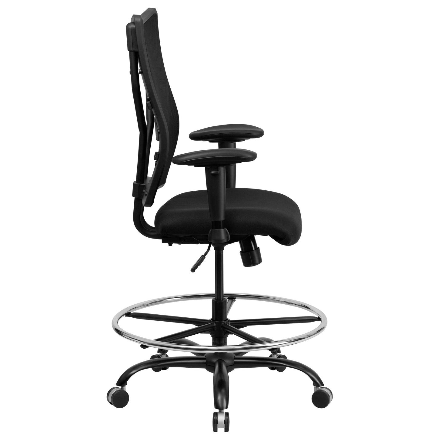 Black Mesh 400LB Draft Chair WL-5029SYG-AD-GG