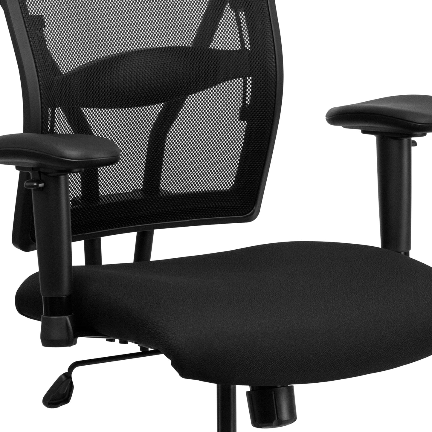 Black Mesh 400LB Draft Chair WL-5029SYG-AD-GG