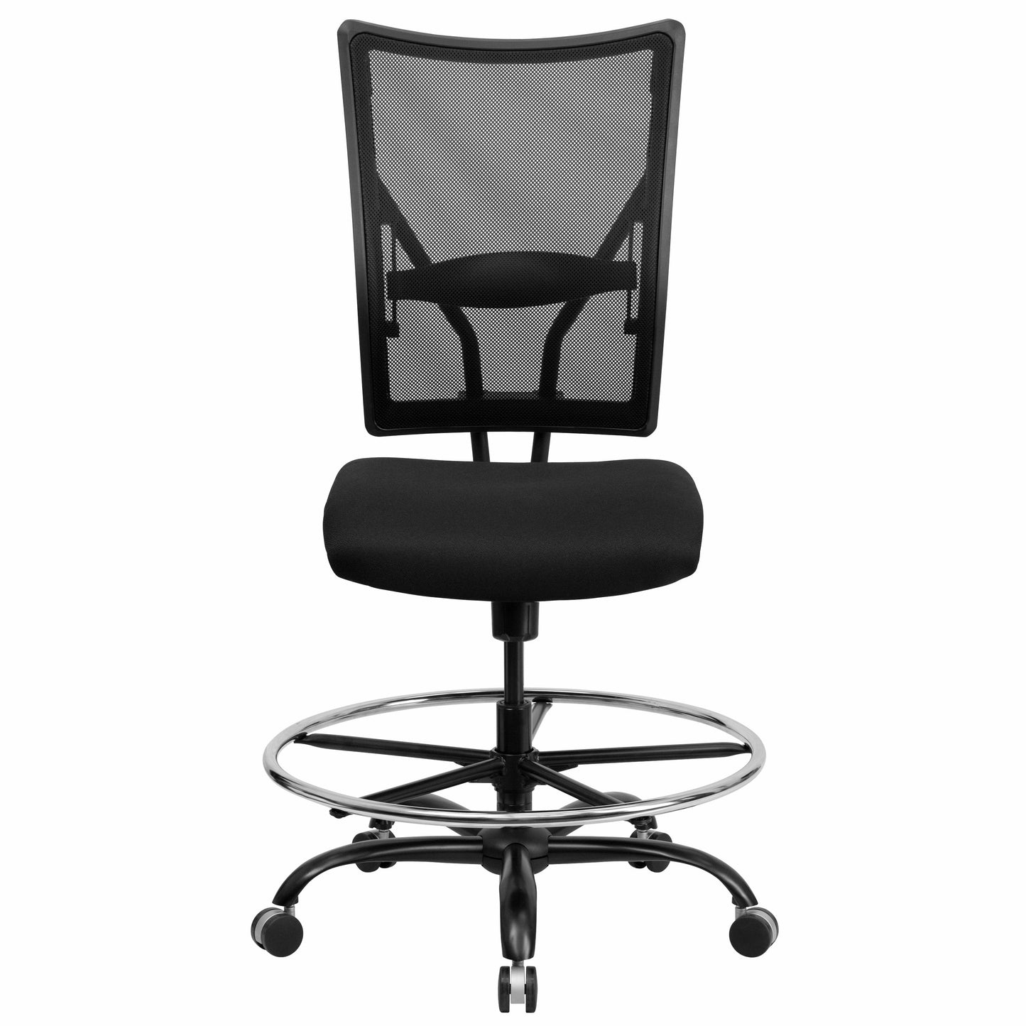 Black Mesh 400LB Draft Chair WL-5029SYG-D-GG