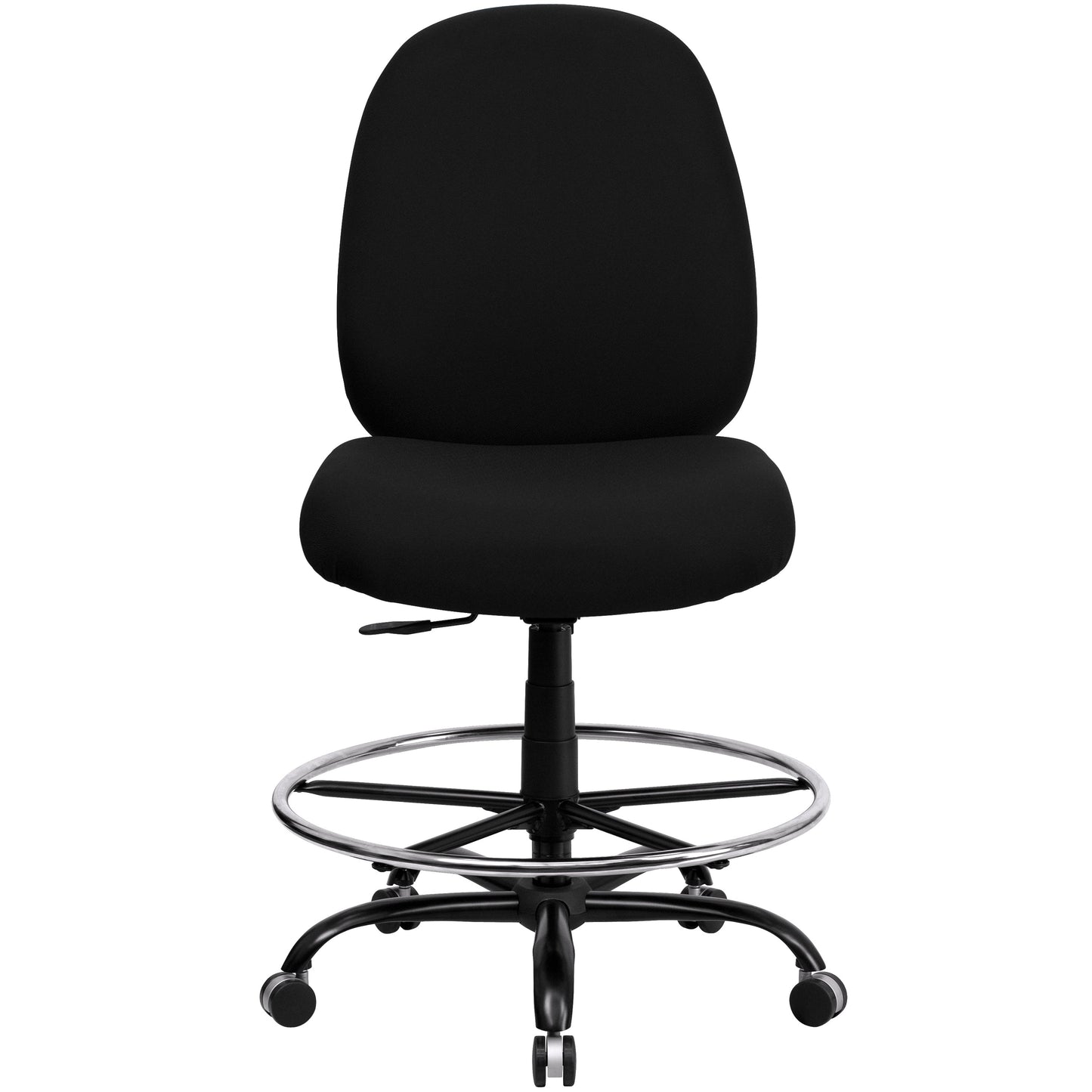 Black Fabric 400LB Draft Chair WL-715MG-BK-D-GG