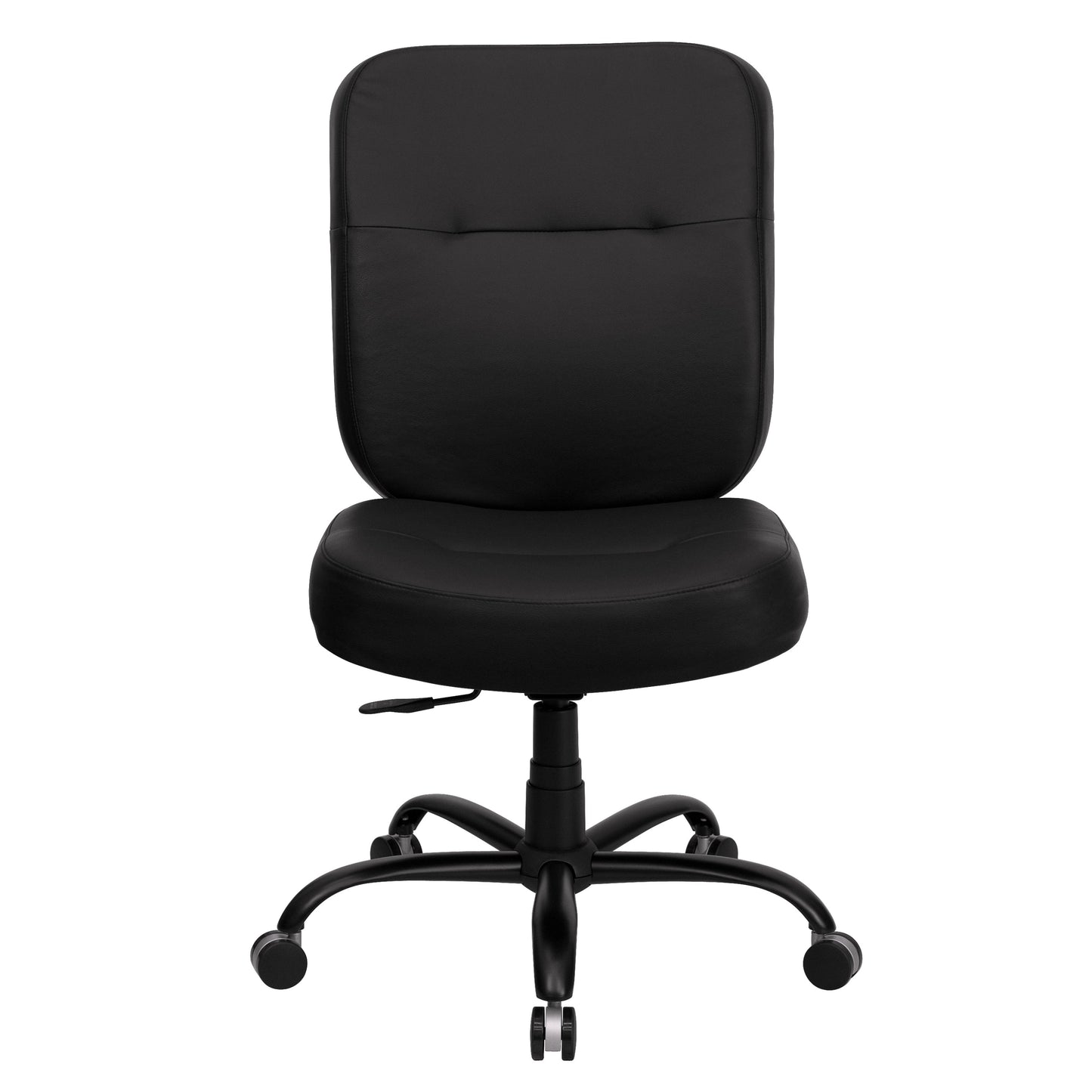 Black 400LB High Back Chair WL-735SYG-BK-LEA-GG