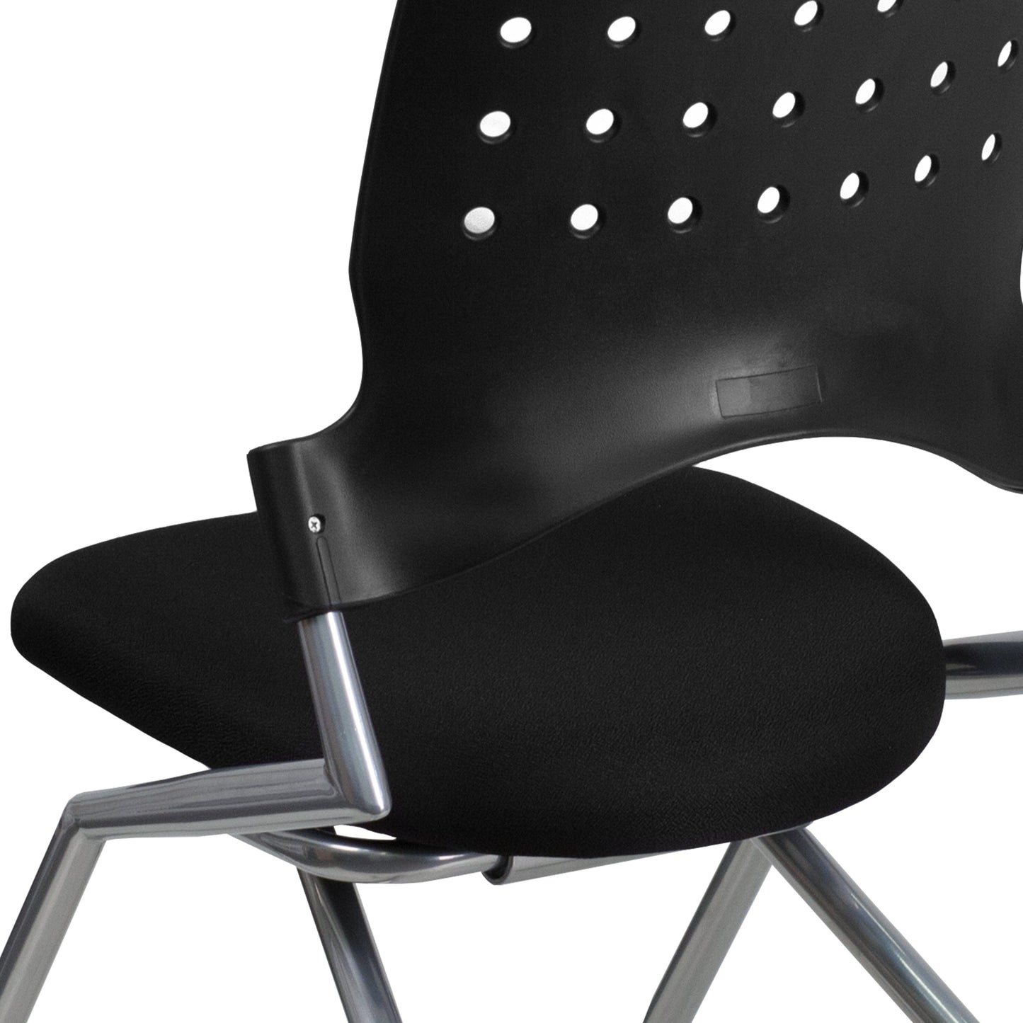 Black Fabric Nesting Chair WL-A224V-GG