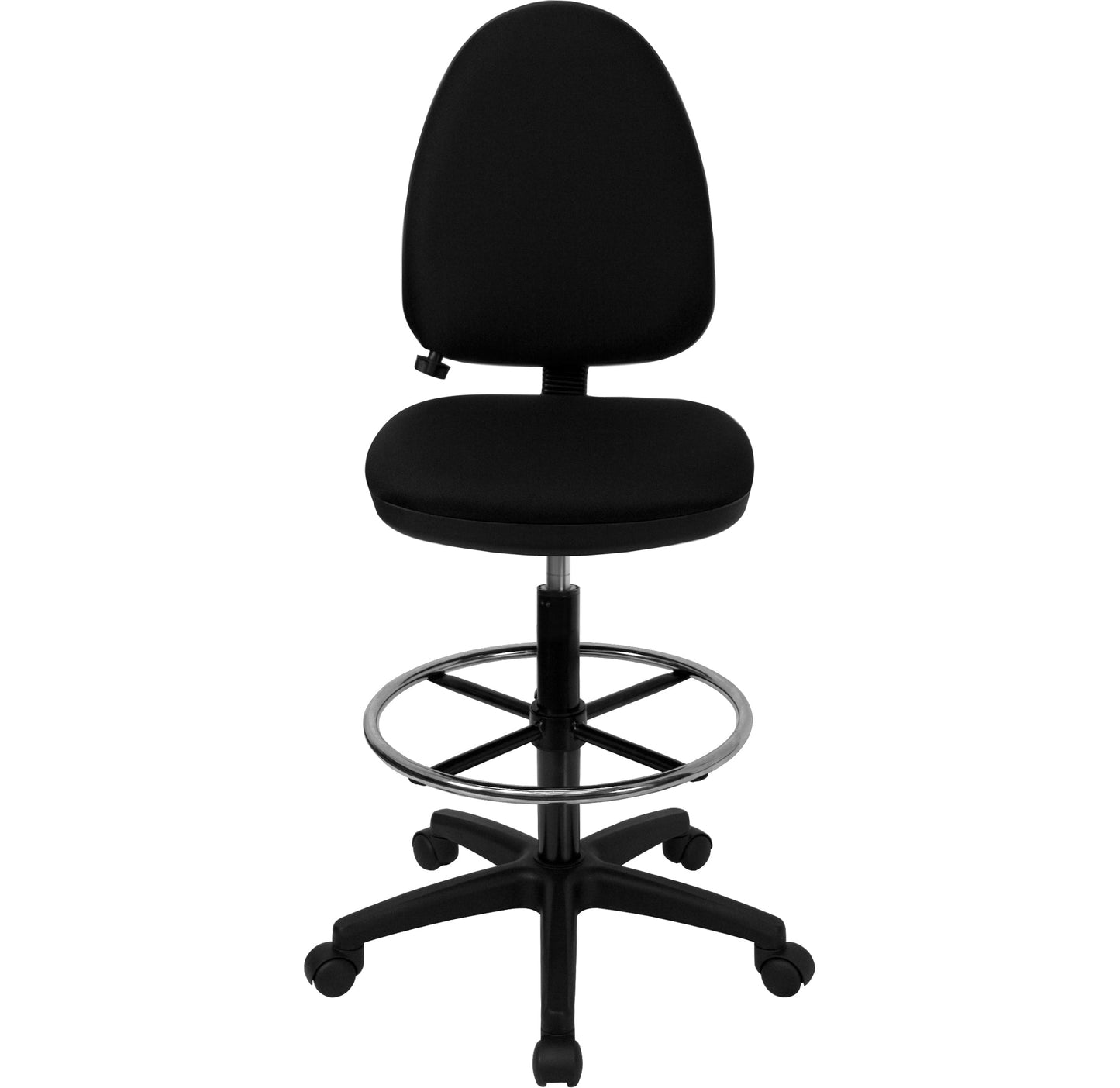 Black Fabric Draft Chair WL-A654MG-BK-D-GG