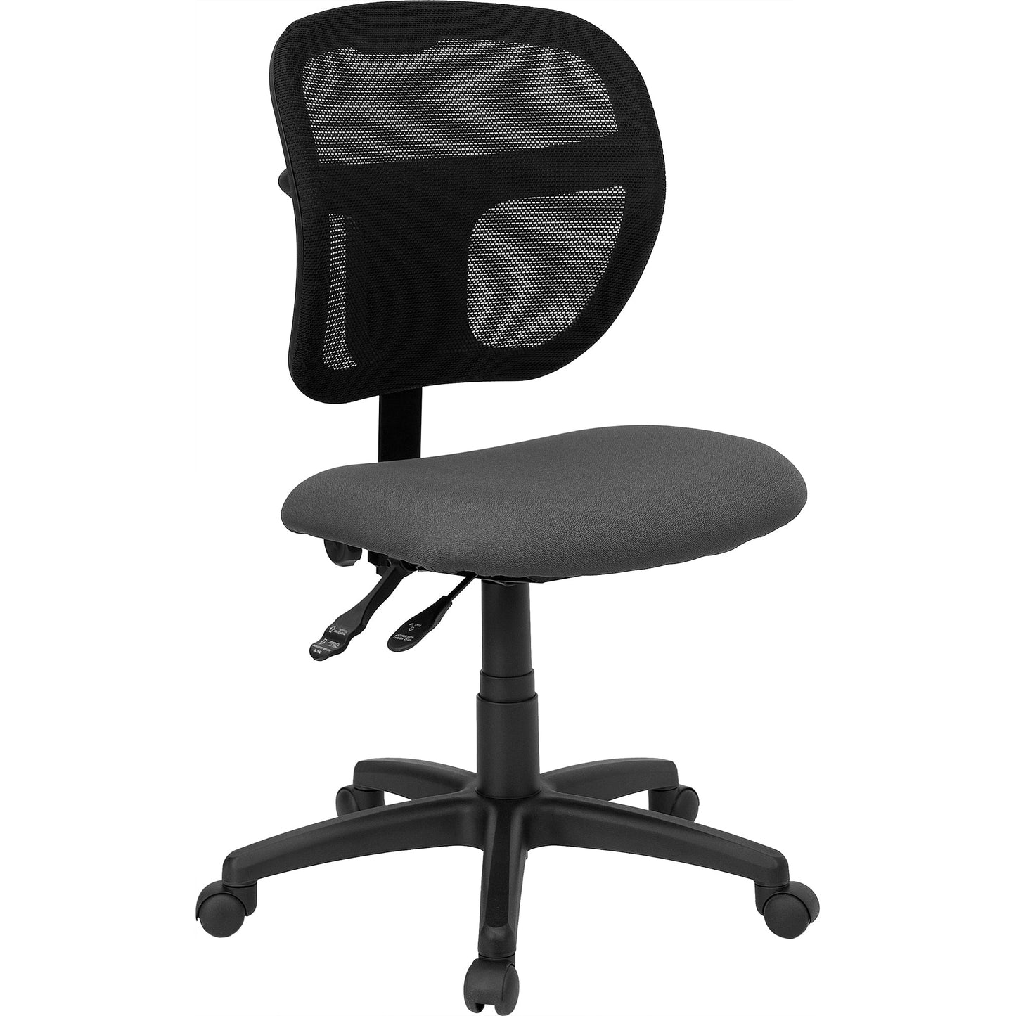 Gray Mid-Back Task Chair WL-A7671SYG-GY-GG