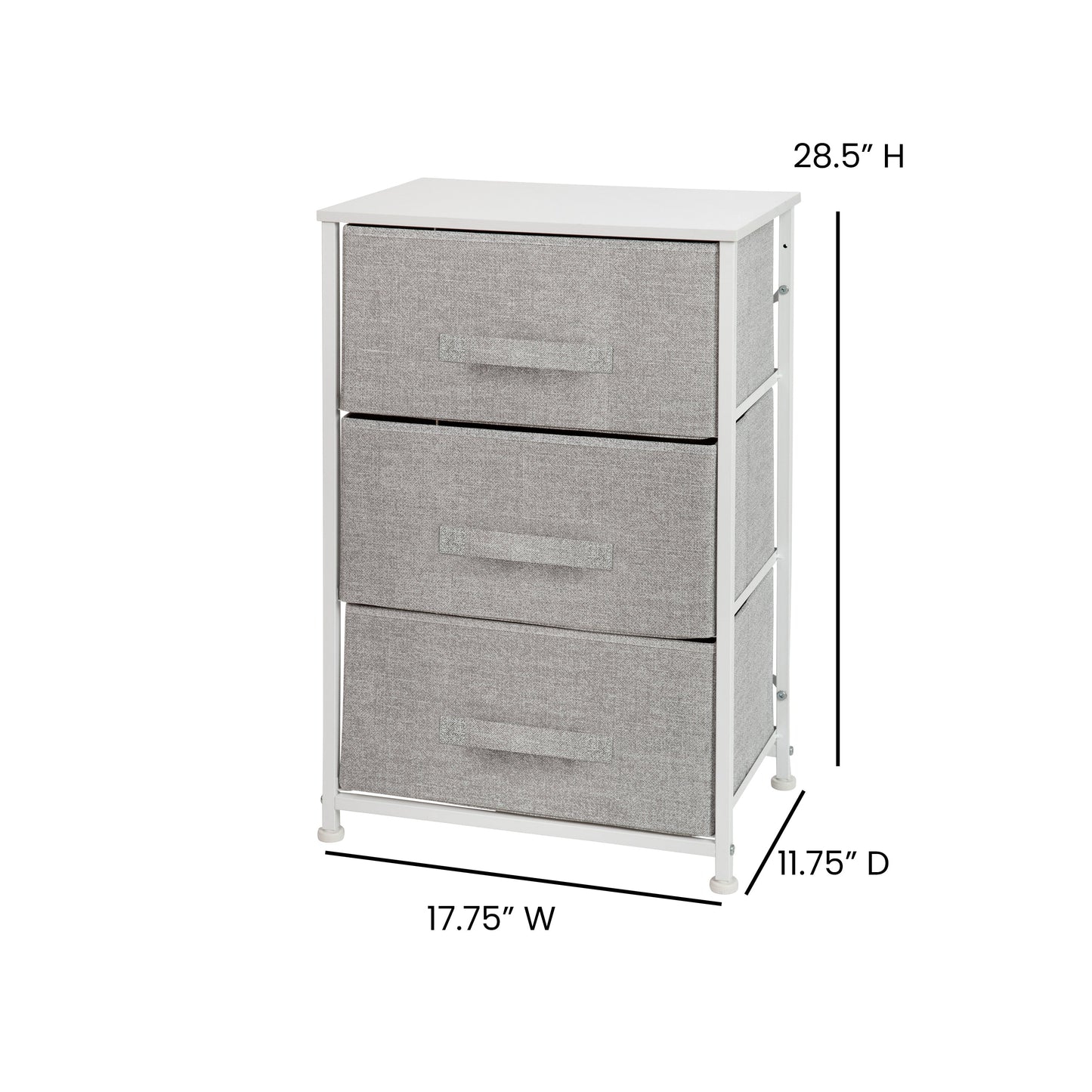 White/Gray Tall Organizer WX-5L20-X-WH-GR-GG