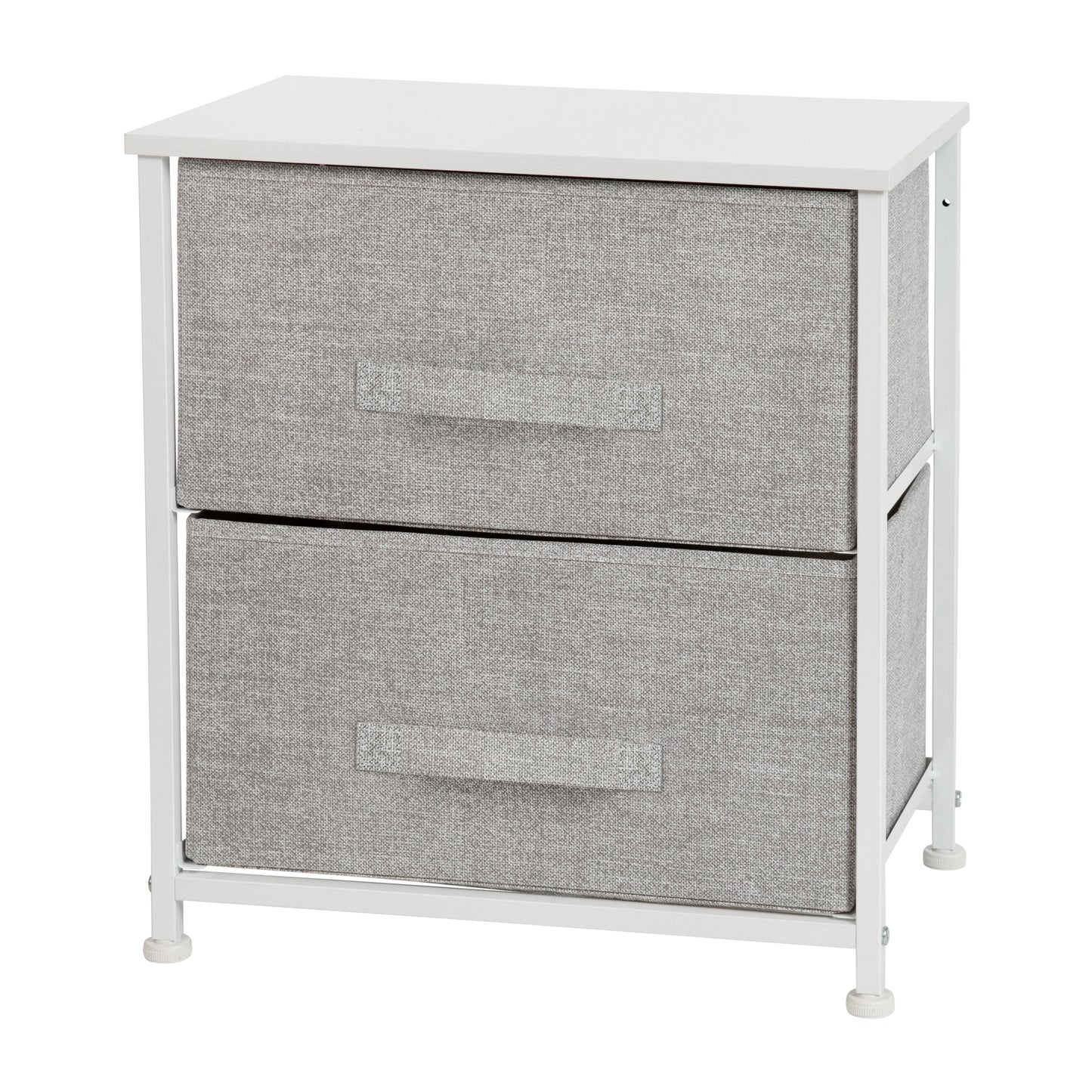 White/Gray 2 Drawer Organizer WX-5L200-WH-GR-GG