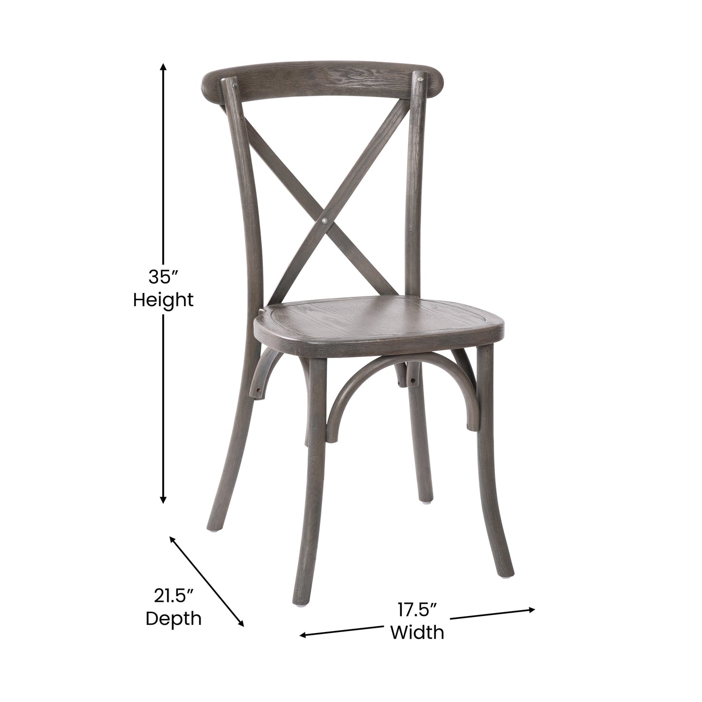 Grey X-Back Chair X-BACK-GREY