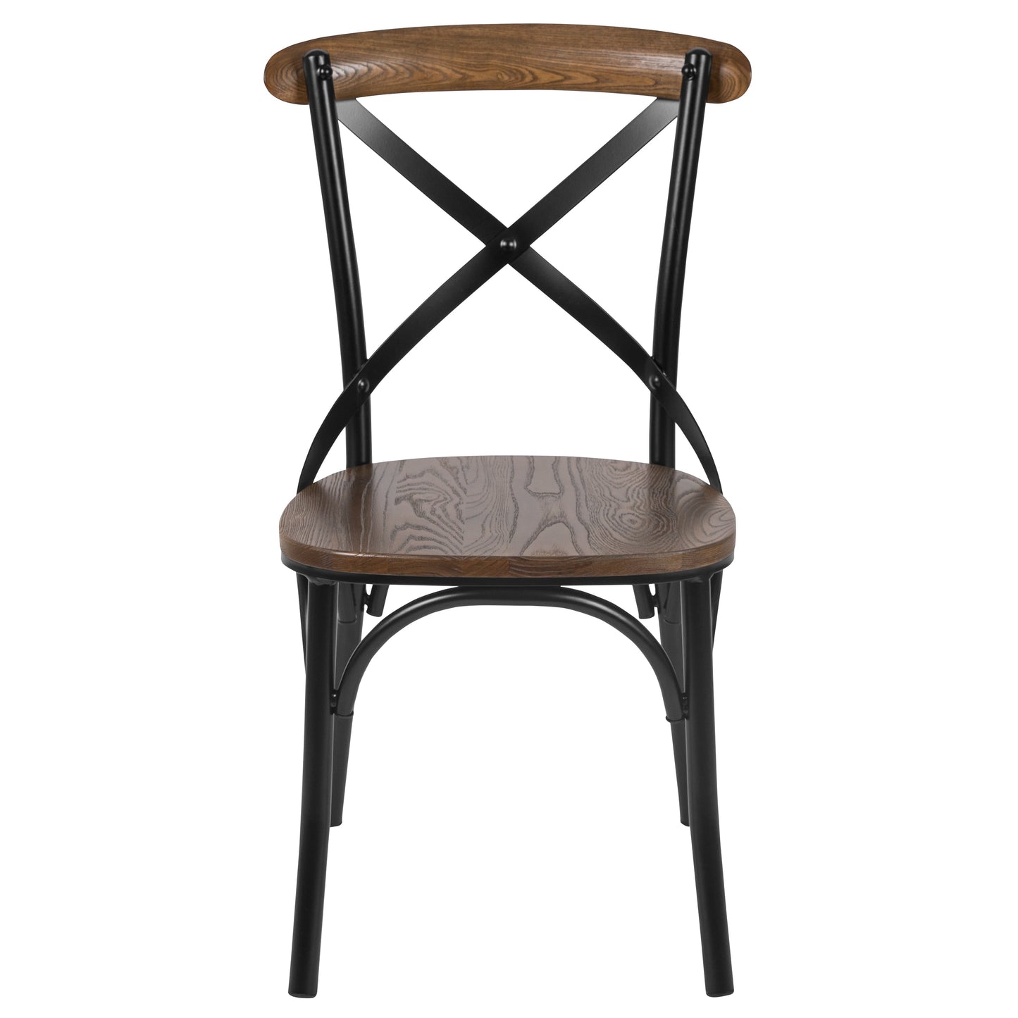 Black X-Back Dining Chair X-BACK-METAL-FW