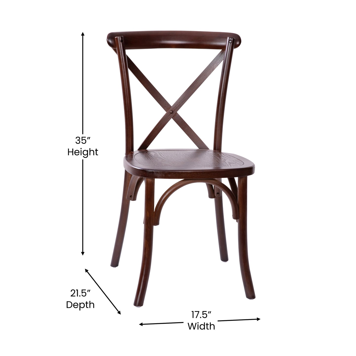 Walnut X-Back Chair X-BACK-W