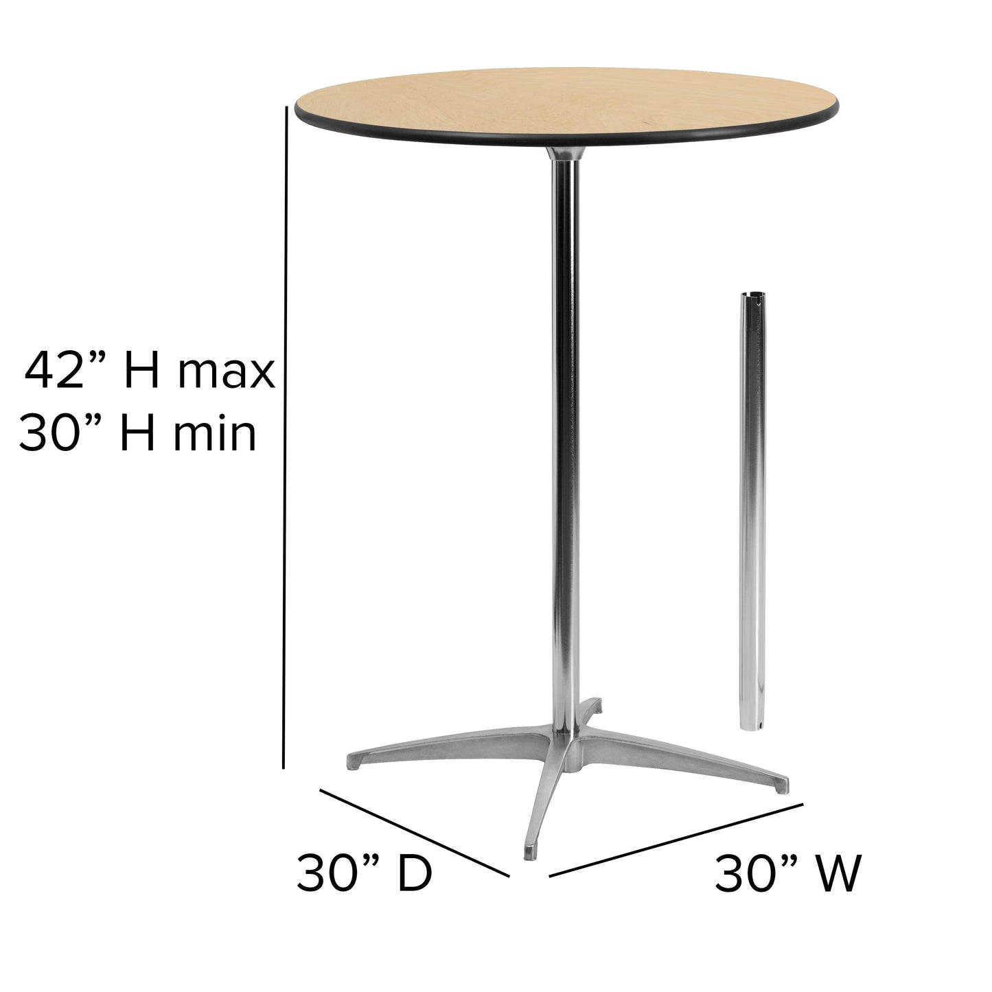 30RD Pub Table - 2 Columns XA-30-COTA-GG