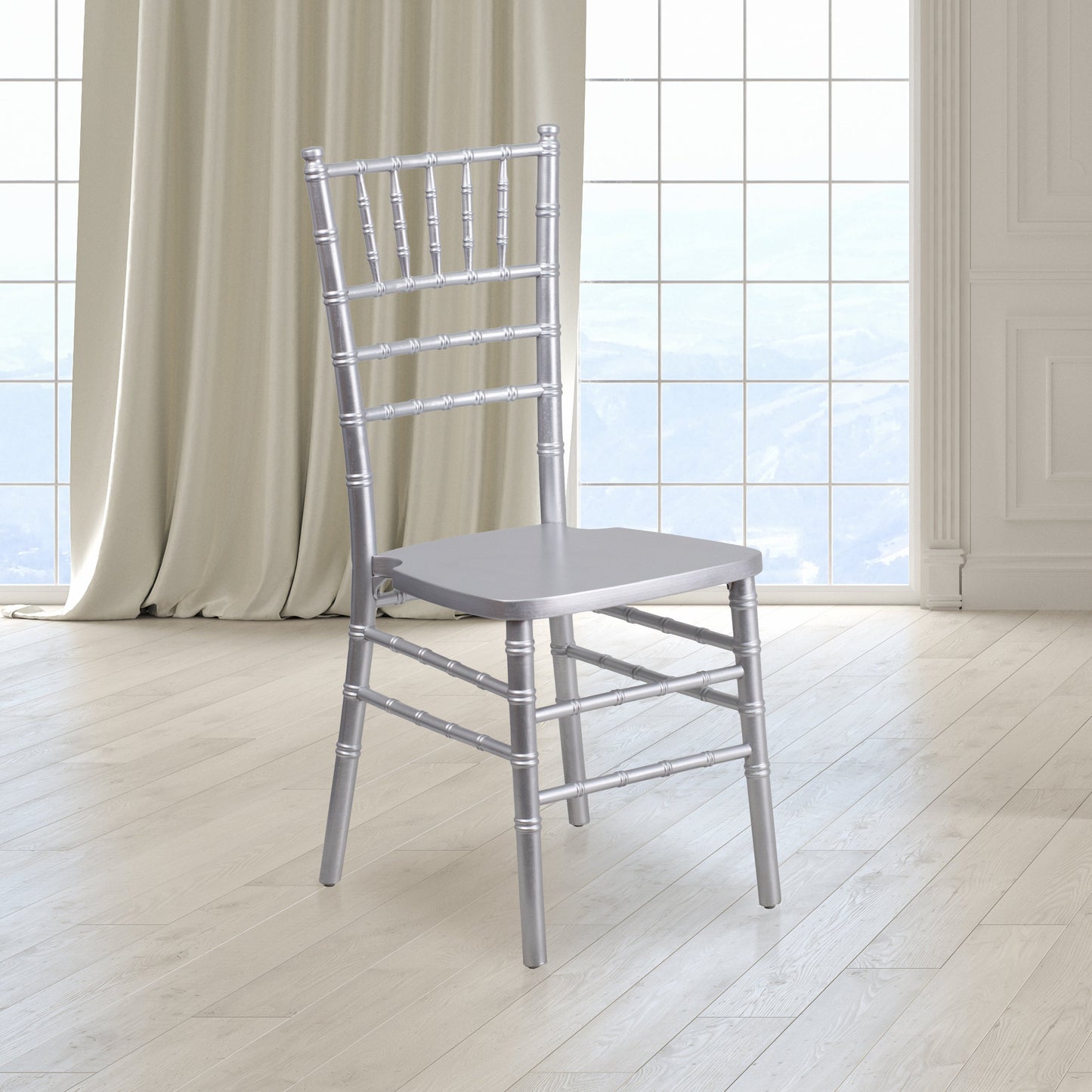 Silver Wood Chiavari Chair XS-SILVER-GG