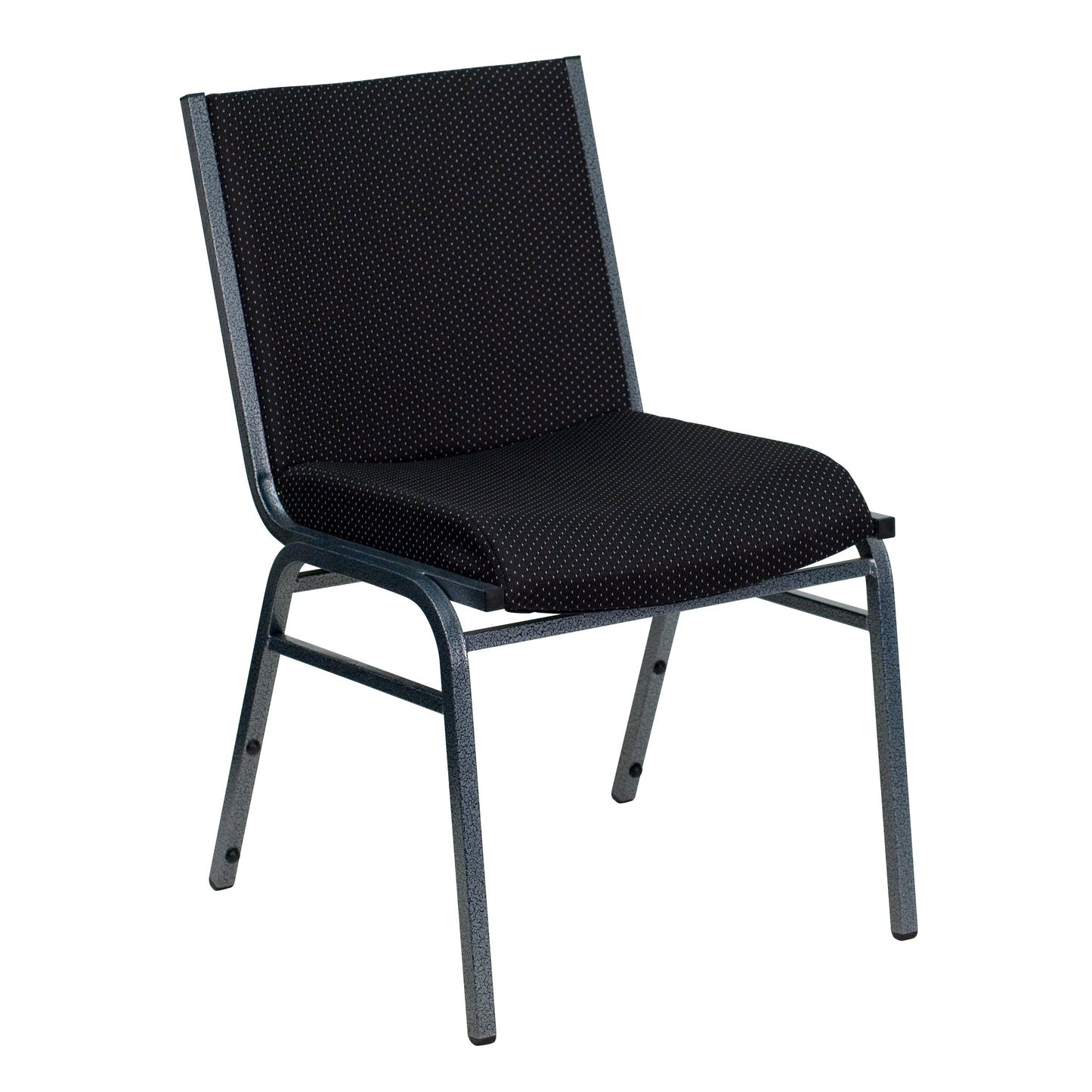 Black Fabric Stack Chair XU-60153-BK-GG