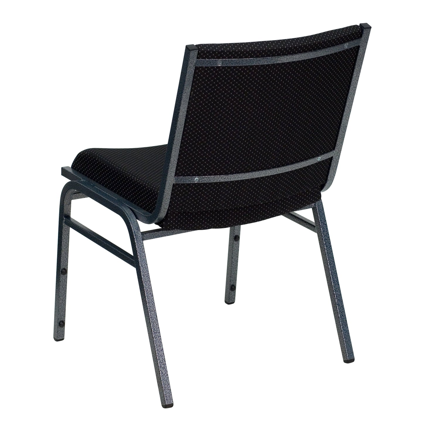 Black Fabric Stack Chair XU-60153-BK-GG