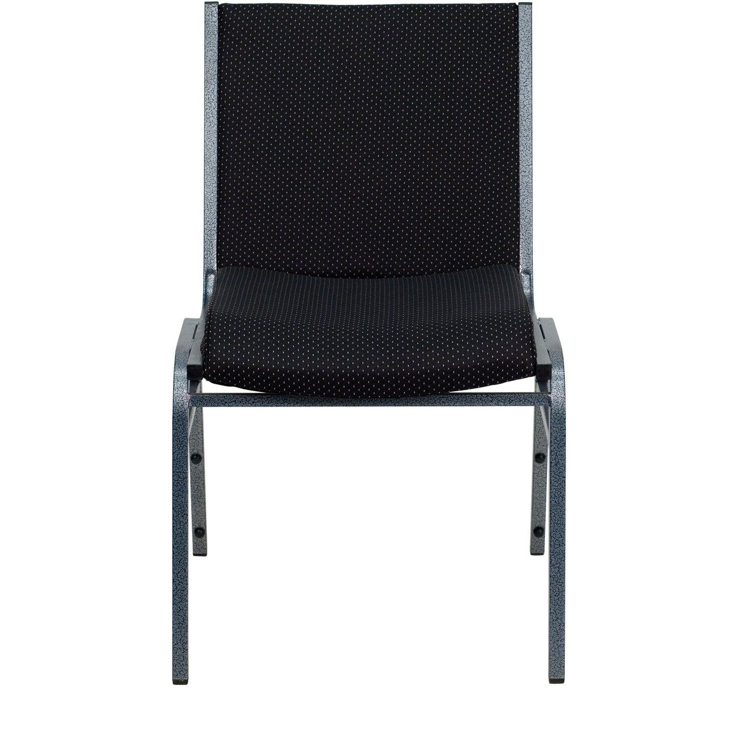 Black Fabric Stack Chair XU-60153-BK-GG