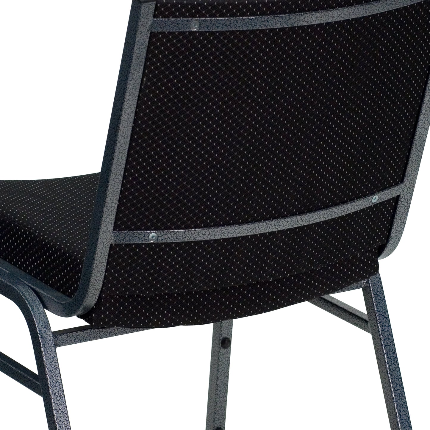 Black Fabric Stack Chair XU-60153-BK-GG