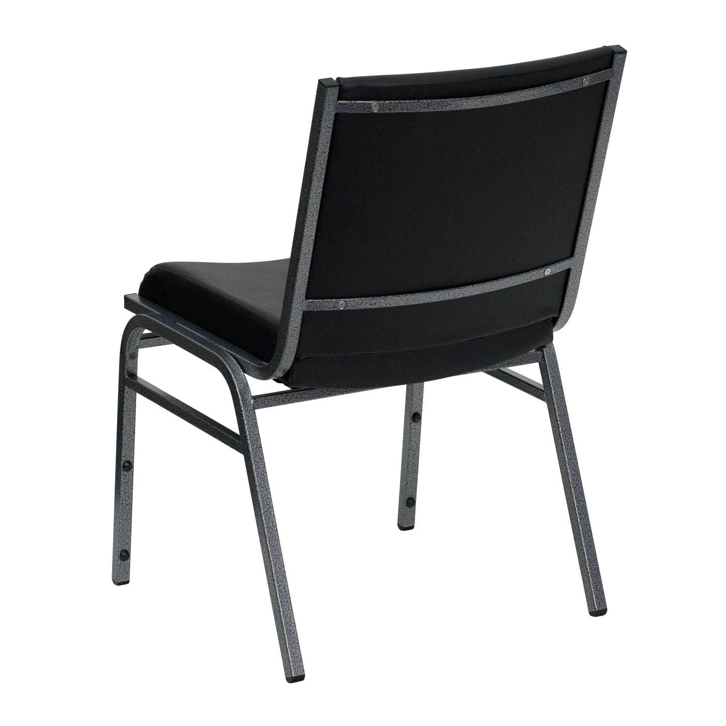 Black Vinyl Stack Chair XU-60153-BK-VYL-GG