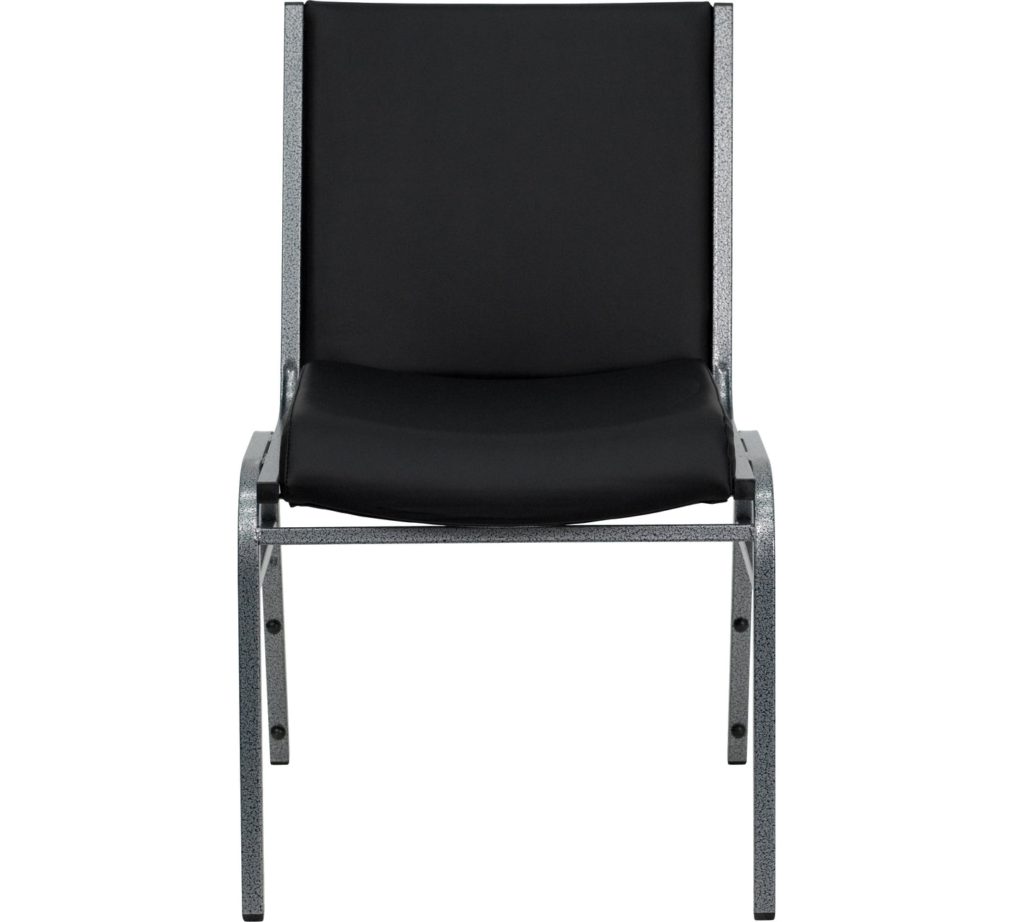 Black Vinyl Stack Chair XU-60153-BK-VYL-GG