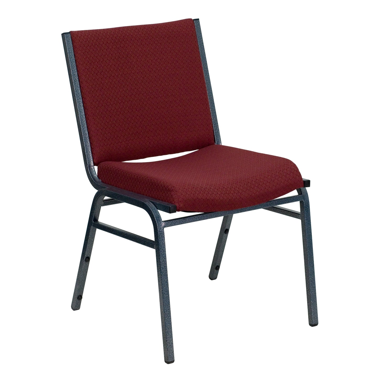 Burgundy Fabric Stack Chair XU-60153-BY-GG