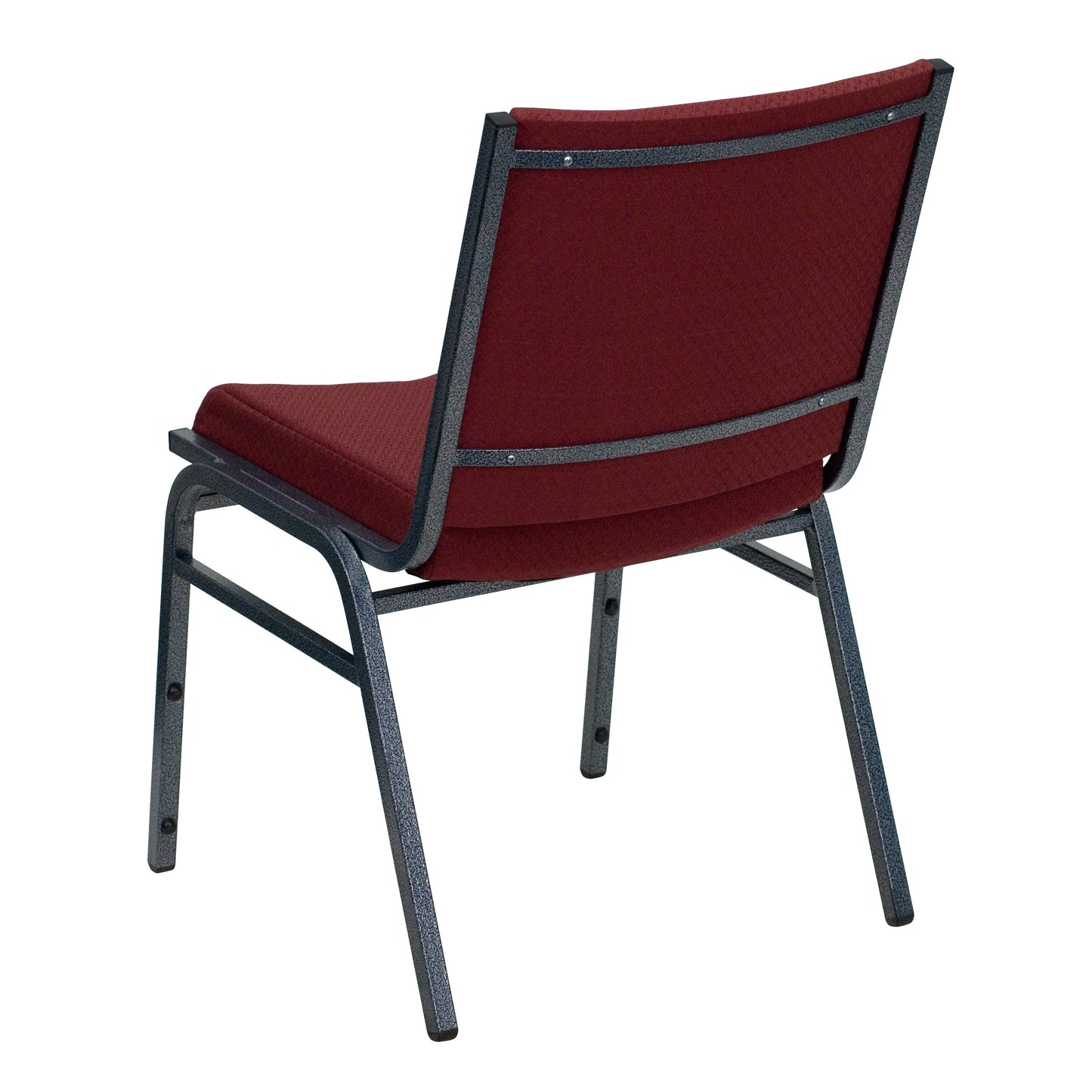 Burgundy Fabric Stack Chair XU-60153-BY-GG