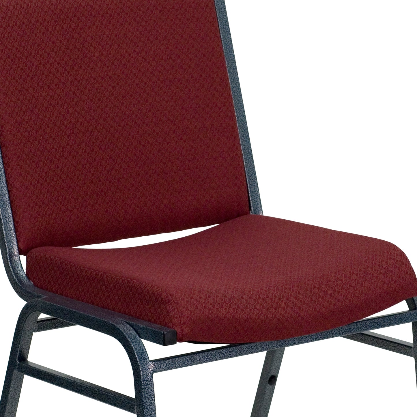 Burgundy Fabric Stack Chair XU-60153-BY-GG