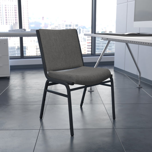 Gray Fabric Stack Chair XU-60153-GY-GG