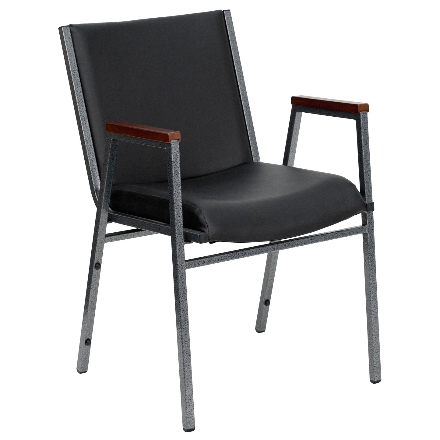 Black Vinyl Stack Armchair XU-60154-BK-VYL-GG