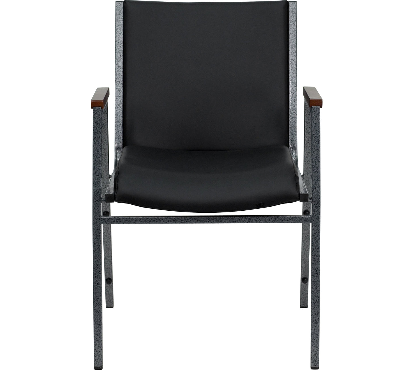 Black Vinyl Stack Armchair XU-60154-BK-VYL-GG