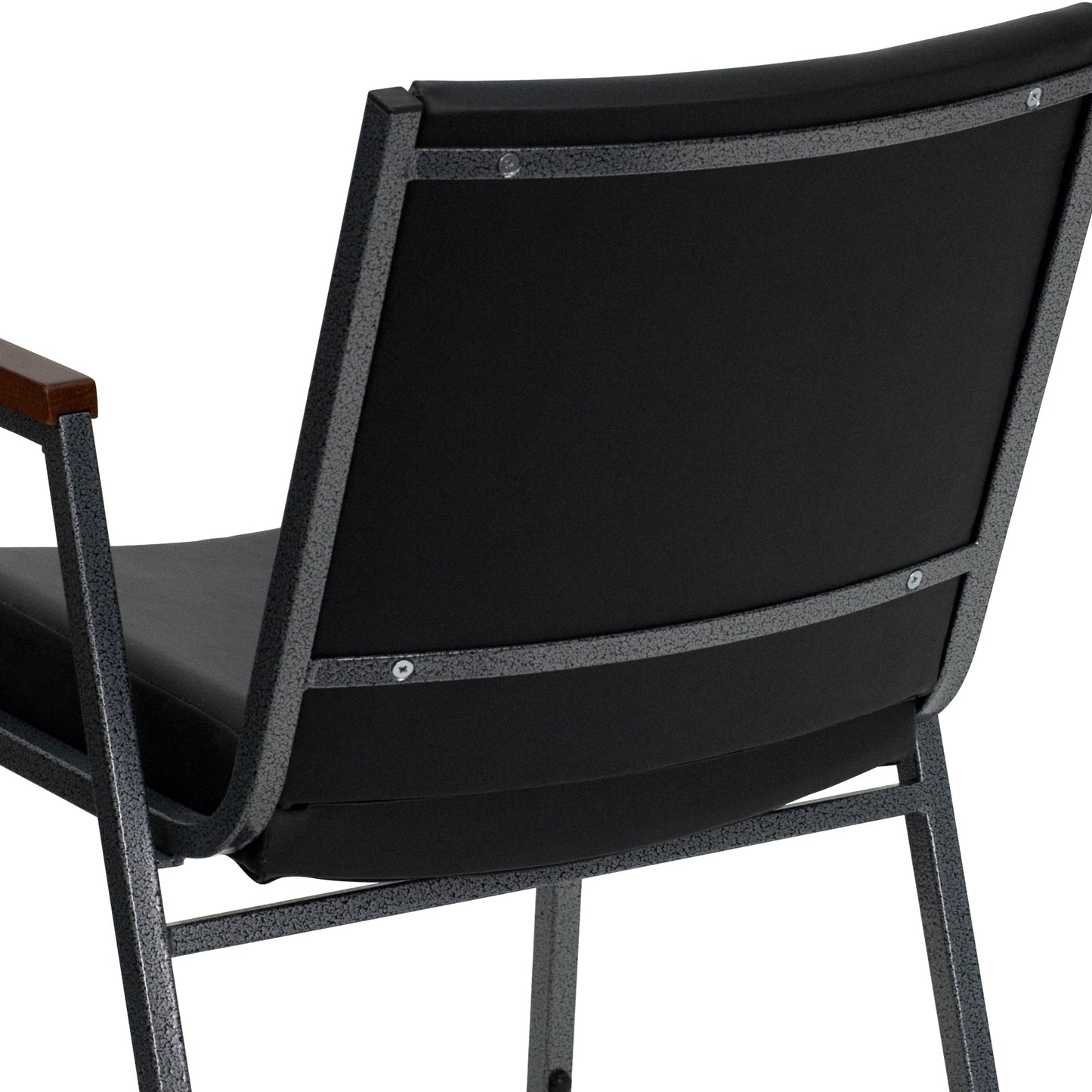 Black Vinyl Stack Armchair XU-60154-BK-VYL-GG