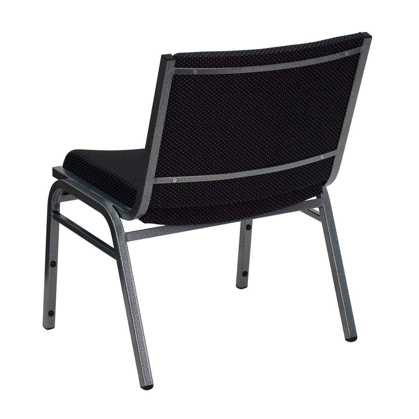 Black Fabric Stack Chair XU-60555-BK-GG