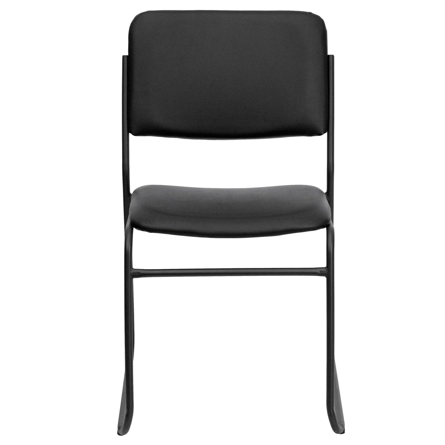 Black Vinyl Stack Chair XU-8700-BLK-B-VYL-30-GG