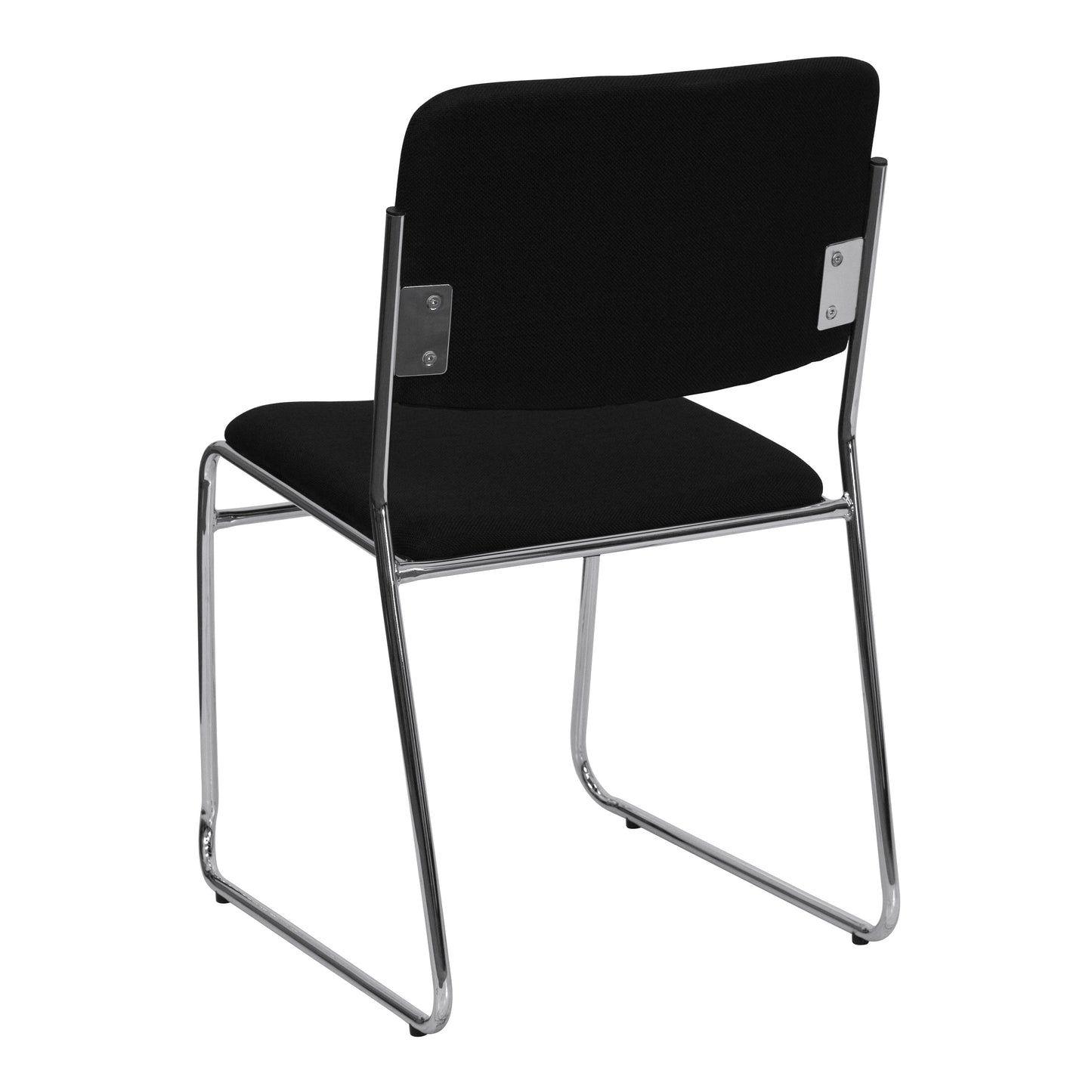 Black Fabric Stack Chair XU-8700-CHR-B-30-GG