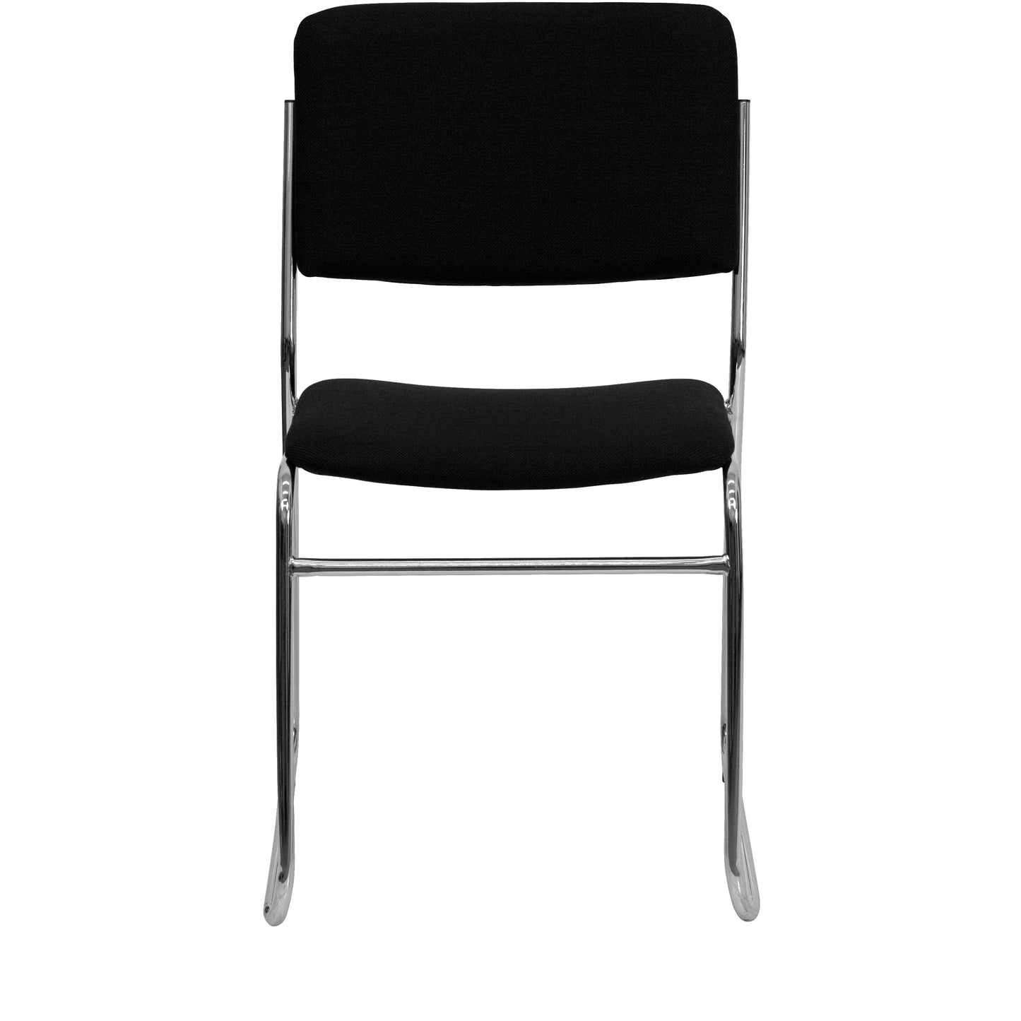 Black Fabric Stack Chair XU-8700-CHR-B-30-GG