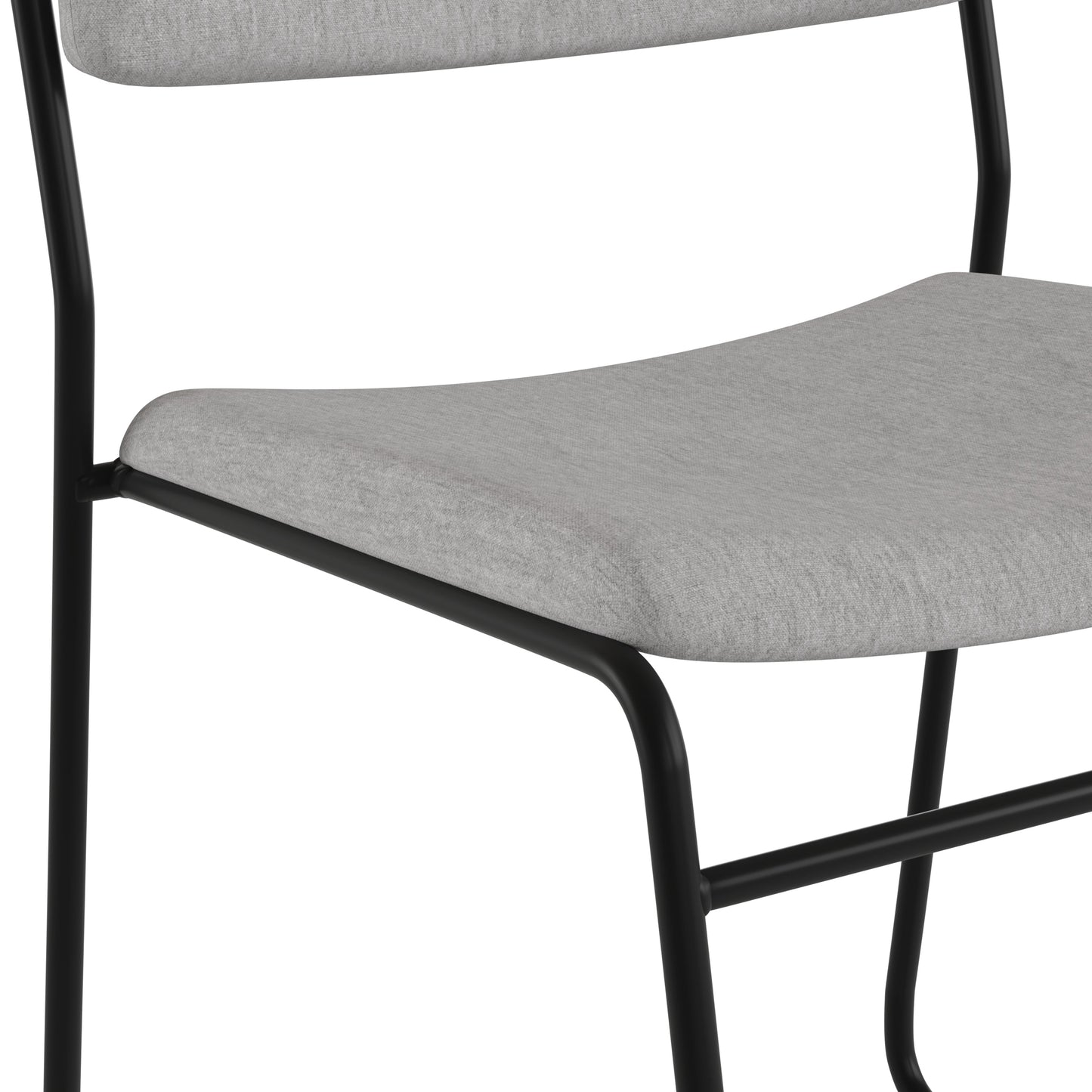 Gray Fabric Stack Chair XU-8700-GY-B-30-GG