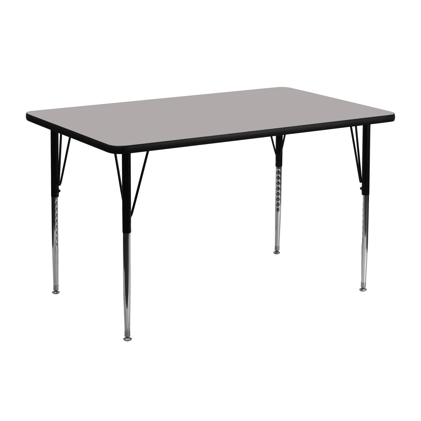 24x48 REC Grey Activity Table XU-A2448-REC-GY-H-A-GG