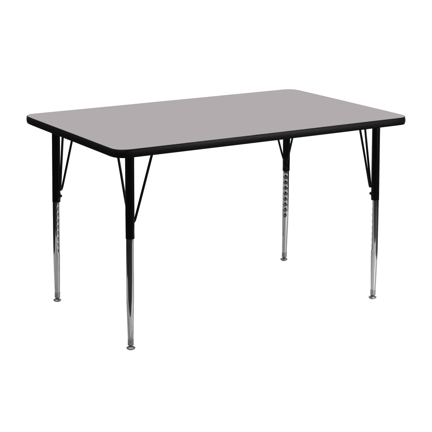 24x48 REC Grey Activity Table XU-A2448-REC-GY-T-A-GG