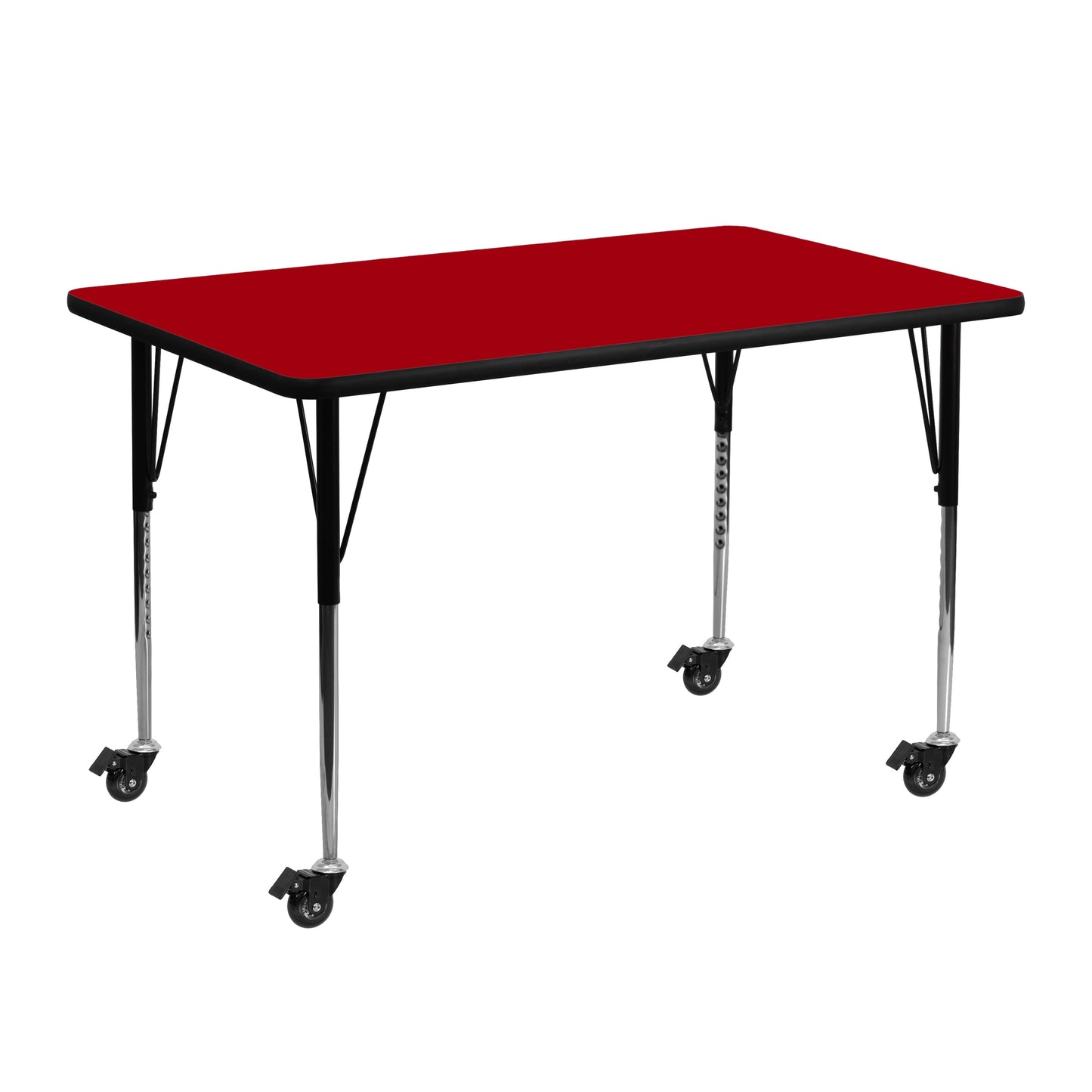 24x48 REC Red Activity Table XU-A2448-REC-RED-T-A-CAS-GG