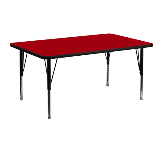 24x48 REC Red Activity Table XU-A2448-REC-RED-T-P-GG