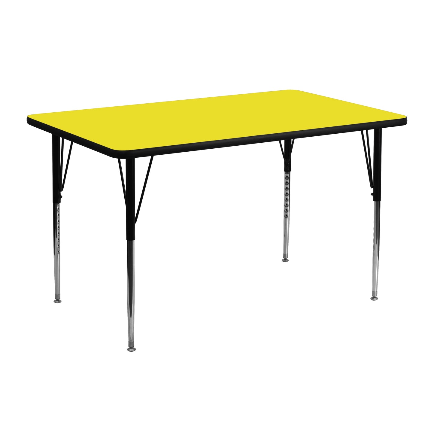 24x48 Yellow Activity Table XU-A2448-REC-YEL-H-A-GG