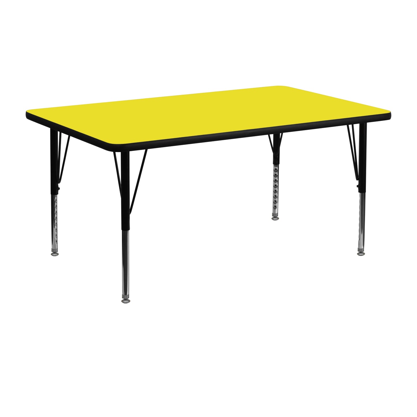 24x48 Yellow Activity Table XU-A2448-REC-YEL-H-P-GG