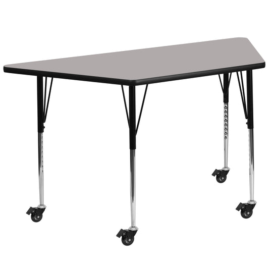 22.5x45 Grey Activity Table XU-A2448-TRAP-GY-H-A-CAS-GG