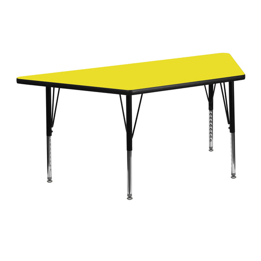 22.5x45 Yellow Activity Table XU-A2448-TRAP-YEL-H-P-GG