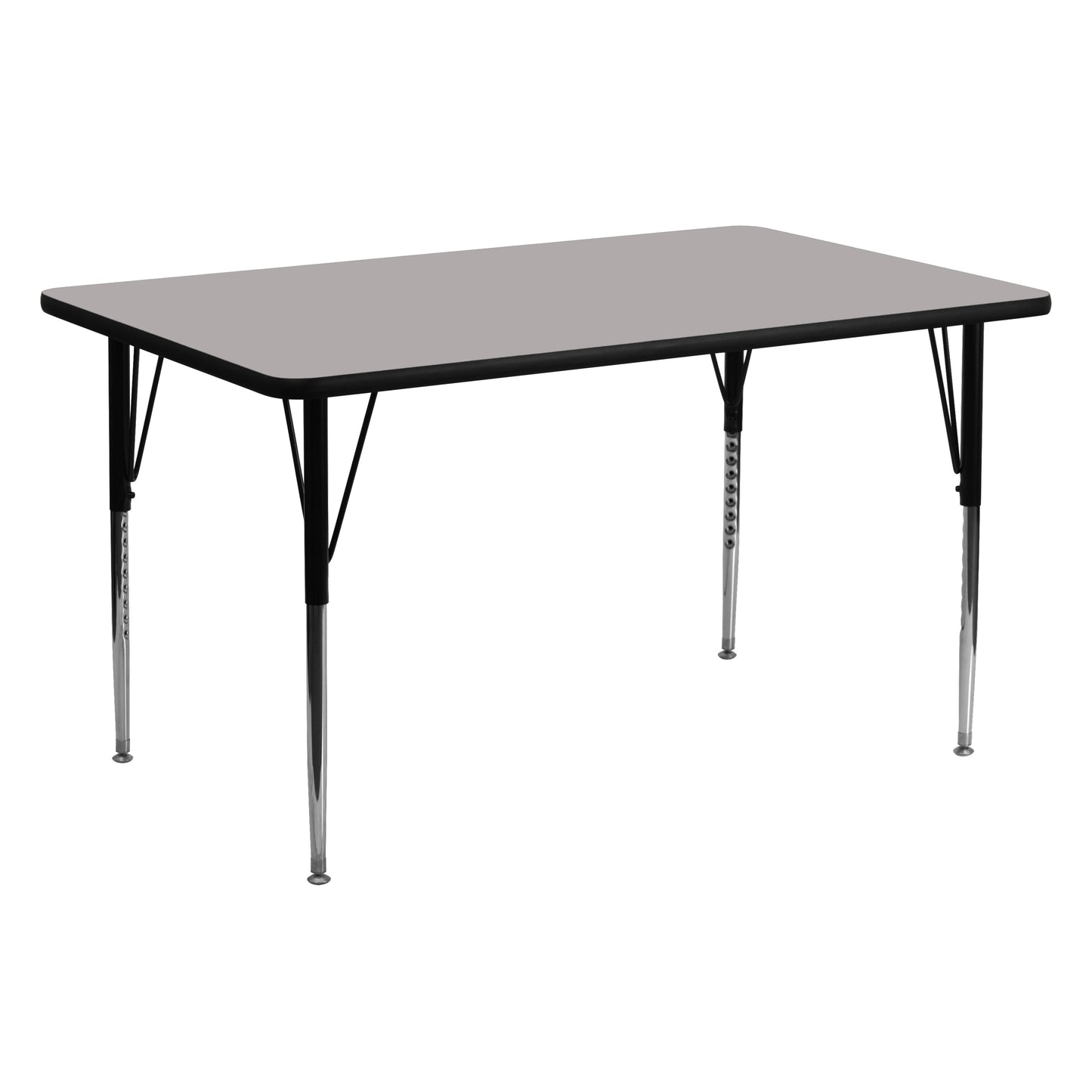 24x60 REC Grey Activity Table XU-A2460-REC-GY-H-A-GG