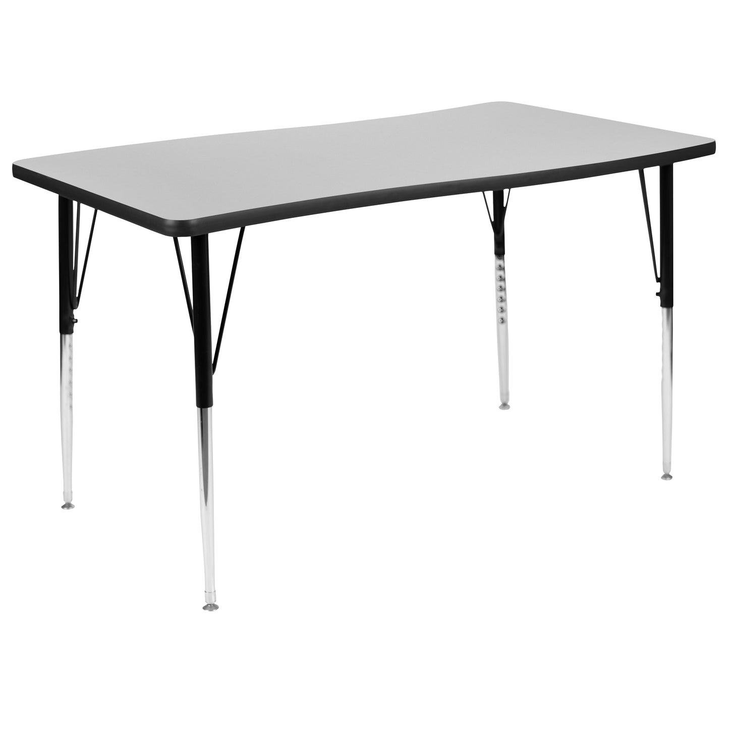 28"Wx48"L Grey Activity Table XU-A3048-CON-GY-T-A-GG