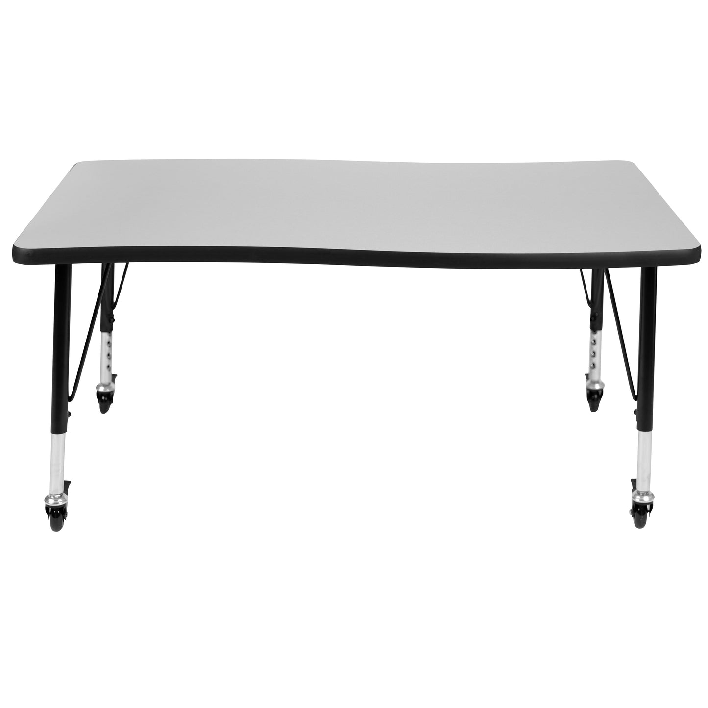 28"Wx48"L Grey Activity Table XU-A3048-CON-GY-T-P-CAS-GG