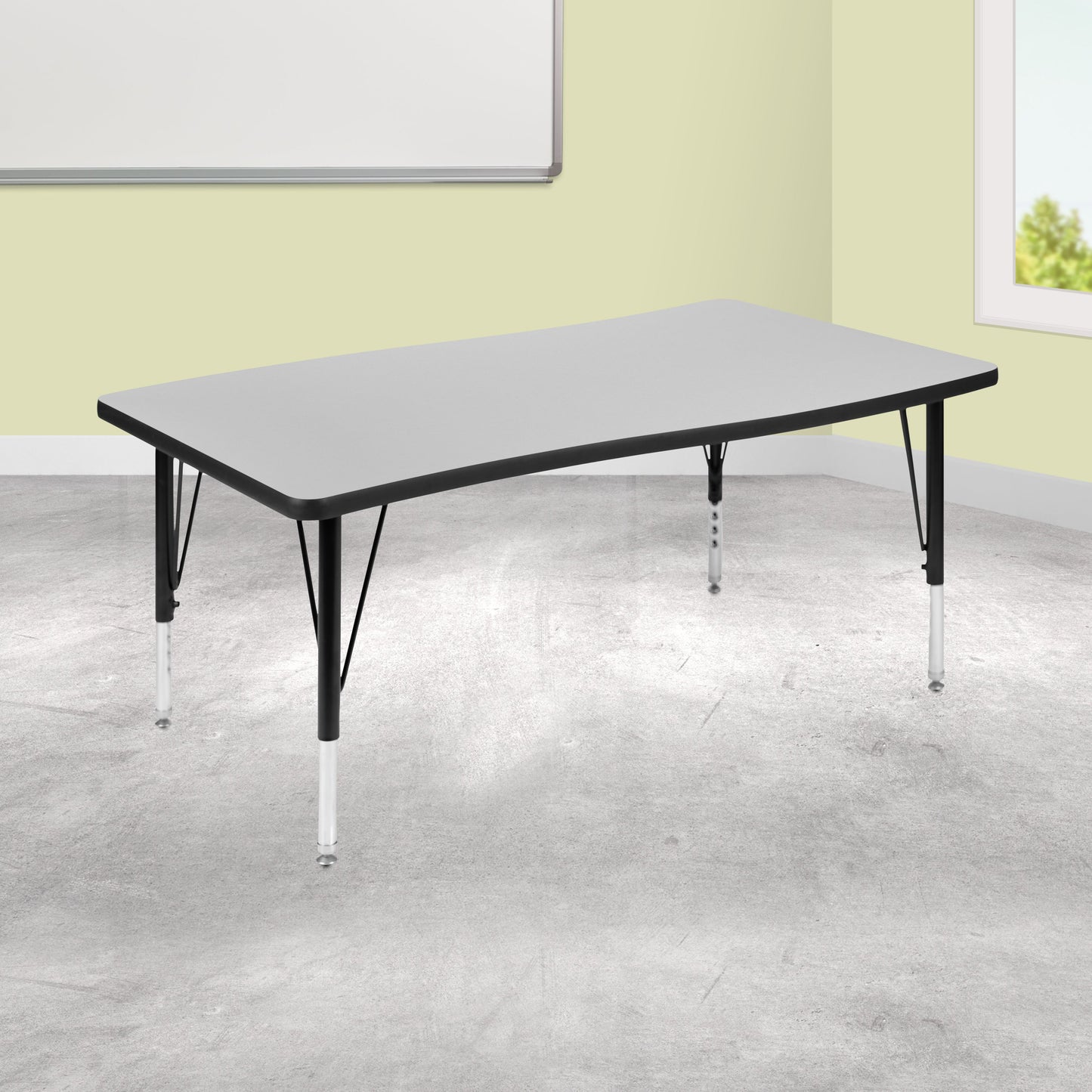 28"Wx48"L Grey Activity Table XU-A3048-CON-GY-T-P-GG