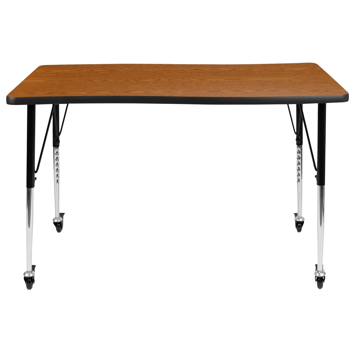 28"W x 48"L Oak Activity Table XU-A3048-CON-OAK-T-A-CAS-GG