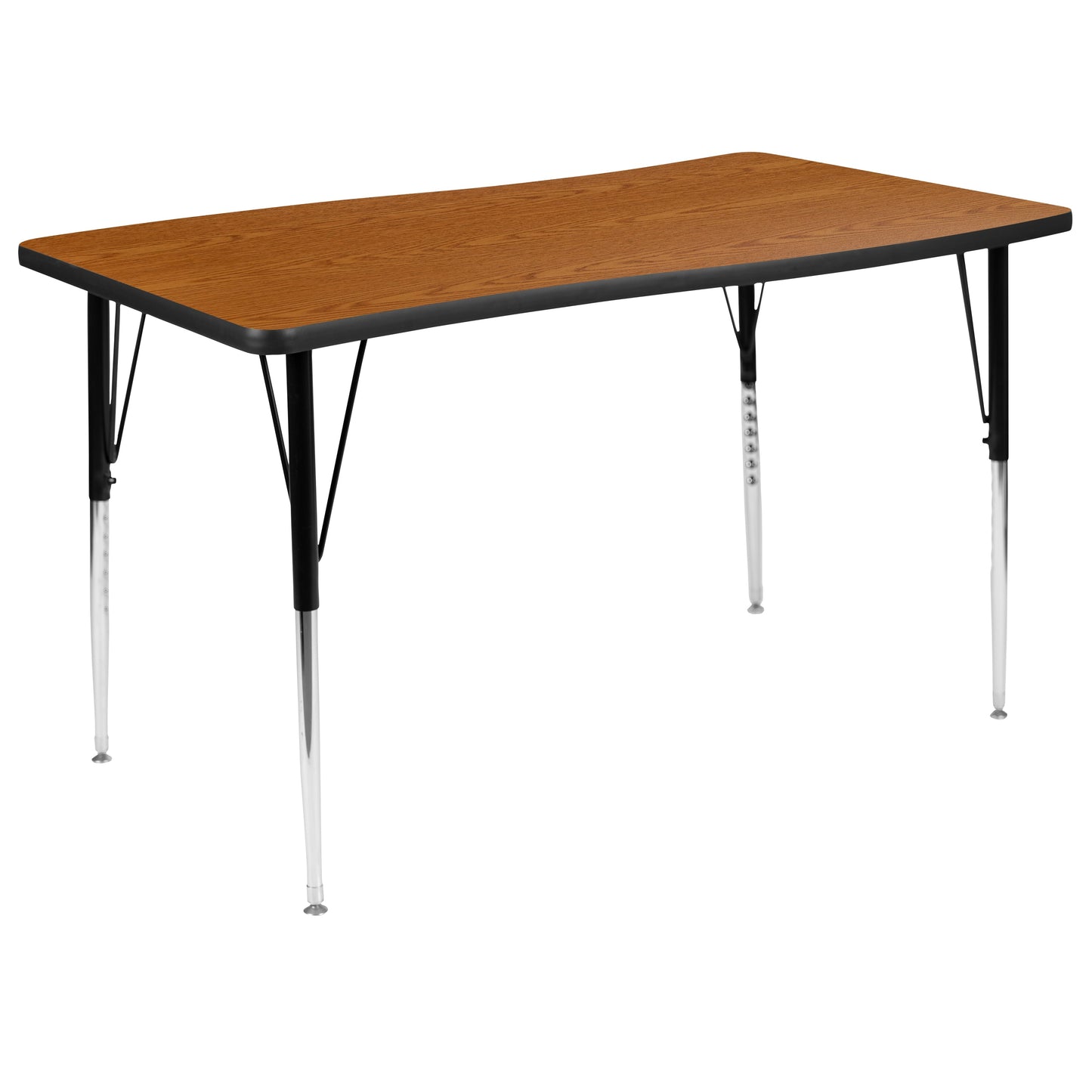 28"W x 48"L Oak Activity Table XU-A3048-CON-OAK-T-A-GG