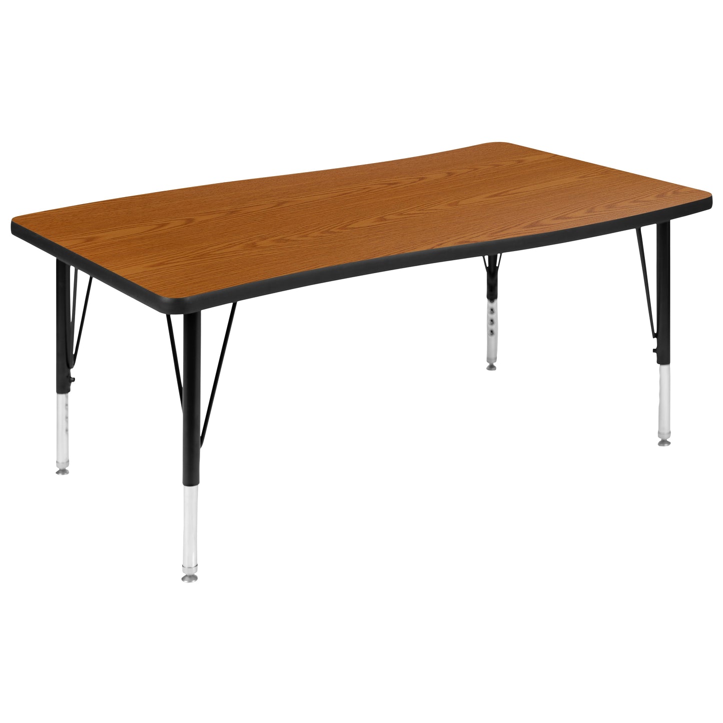 28"W x 48"L Oak Activity Table XU-A3048-CON-OAK-T-P-GG