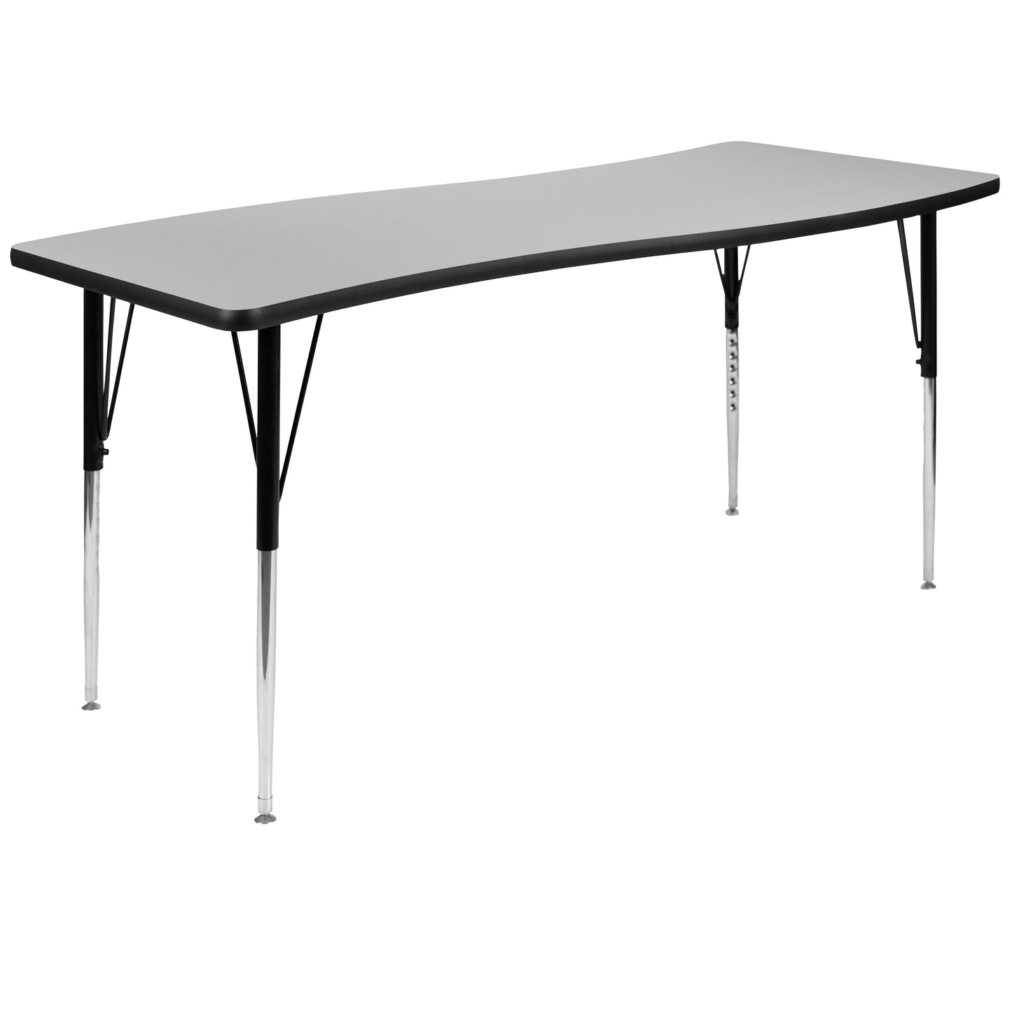 26"Wx60"L Grey Activity Table XU-A3060-CON-GY-T-A-GG